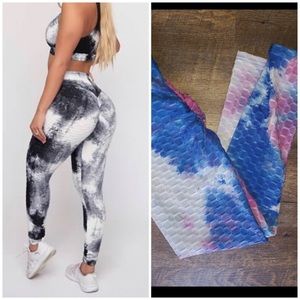 COPY - Tie dye ruched but leggings